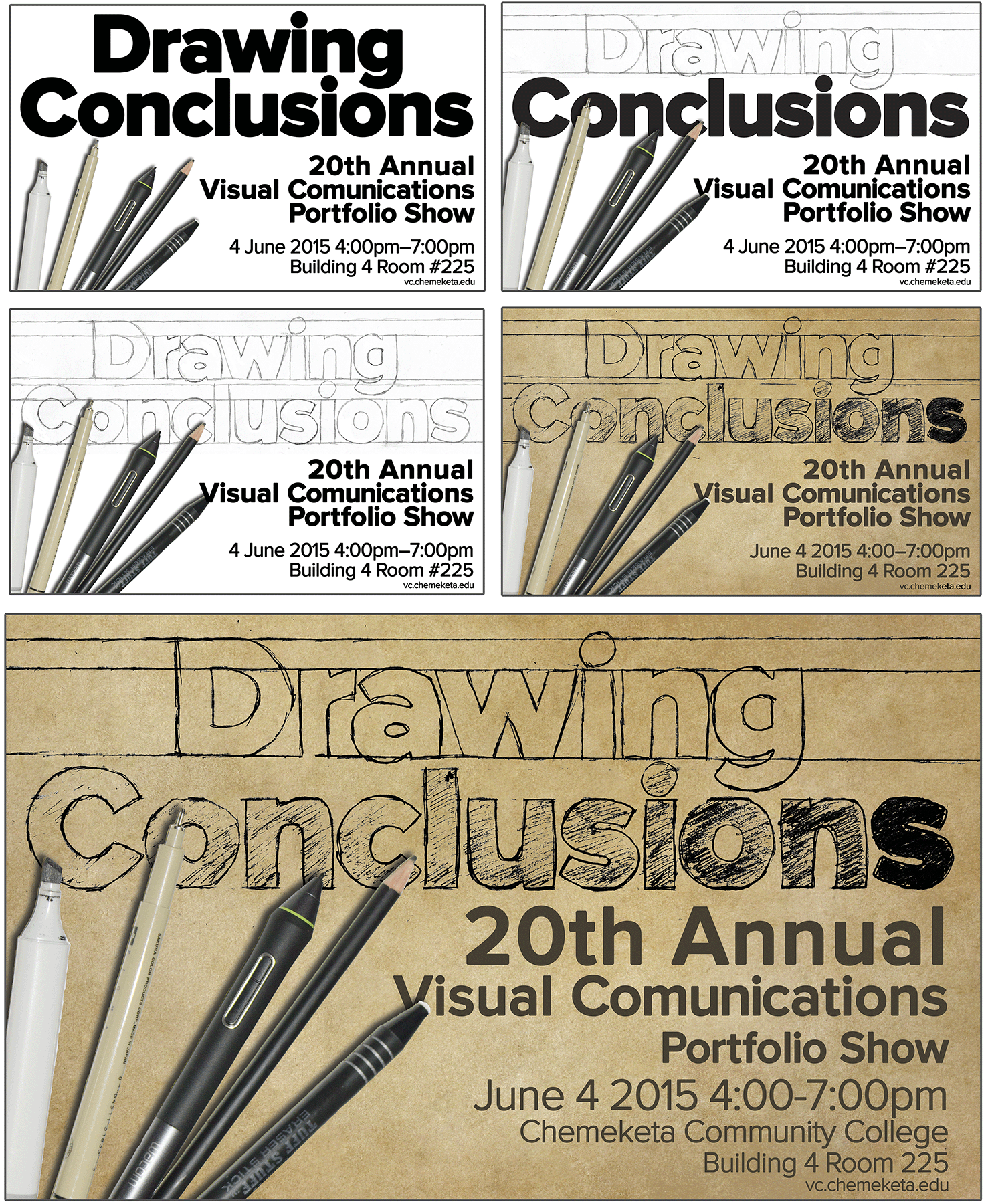 Visual Communications Portfolio Show Invite